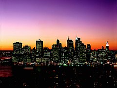 Manhattan Skyline at Twilight, New York